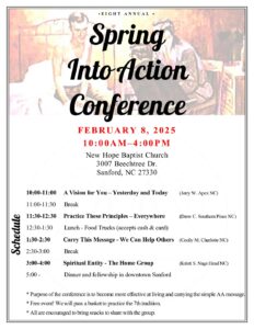 Spring Into Action Conference @ New Hope Baptist Church | Sanford | North Carolina | United States